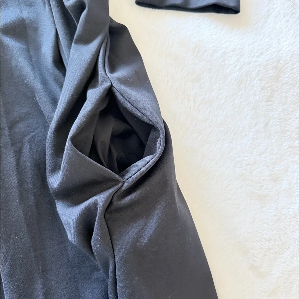 2014 GAP Ponte Black Fit and Flare Dress - Picture 3 of 8